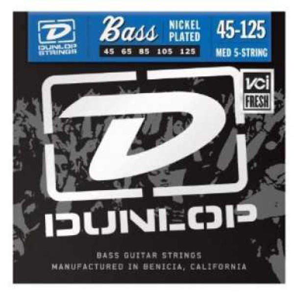 Jim Dunlop DBN45125 5 Telli Bas Gitar Teli (45-125)