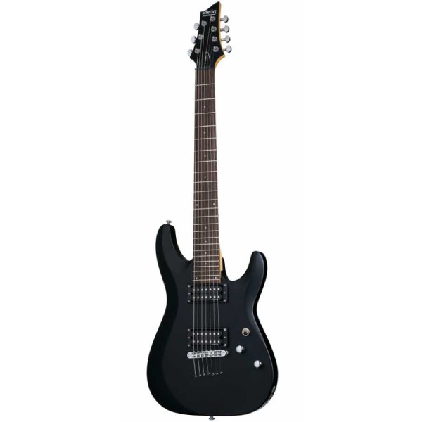 Schecter C-7 Deluxe Elektro Gitar (Satin Black)