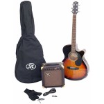 Sx SA3-SK-VS Elektro Akustik Gitar Seti Sx SA3-SK-VS Elektro Akustik Gitar Seti