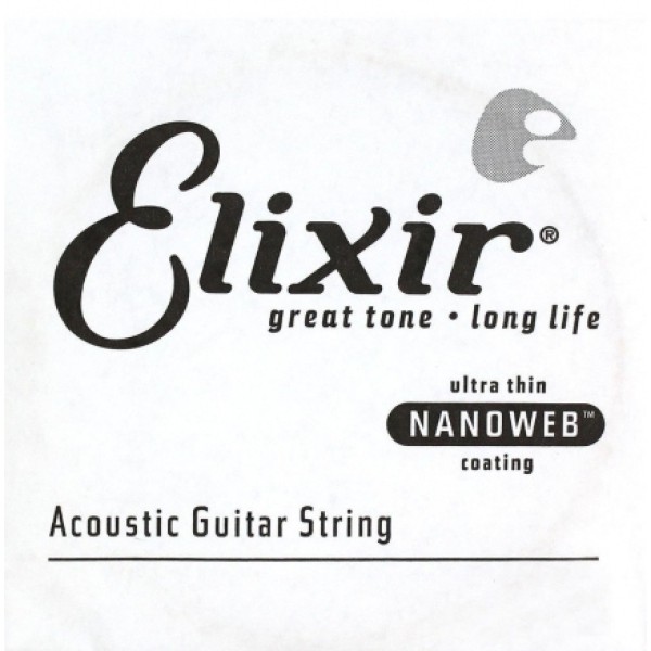 Elixir 15130 Nanoweb Bronze Tek Akustik Gitar Teli (30)