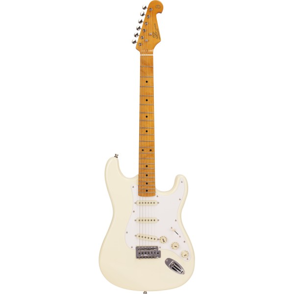 SX Stratocaster Elektro Gitar (Vintage White)