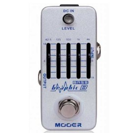 Mooer MEQ2 Graphic B 5 Band Analog EQ Bas Pedalı Mooer MEQ2 Graphic B 5 Band Analog EQ Bas Pedalı