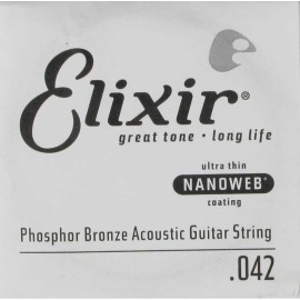 Elixir 14142 Nanoweb Phosphor Bronze Tek Akustik Gitar Teli (42) Elixir 14142 Nanoweb Phosphor Bronze Tek Akustik Gitar Teli (42)