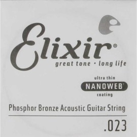 Elixir 14123 Nanoweb Phosphor Bronze Tek Akustik Gitar Teli (23) Elixir 14123 Nanoweb Phosphor Bronze Tek Akustik Gitar Teli (23)