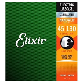 Elixir 14777 Nanoweb Medium 5 Telli Bas Gitar Teli (45-130) Elixir 14777 Nanoweb Medium 5 Telli Bas Gitar Teli (45-130)