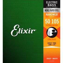 Elixir 14102 Nanoweb Heavy 4 Telli Bas Gitar Teli (50-105) Elixir 14102 Nanoweb Heavy 4 Telli Bas Gitar Teli (50-105)