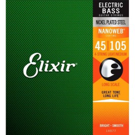 Elixir 14077 Nanoweb Medium 4 Telli Bas Gitar Teli (45-105) Elixir 14077 Nanoweb Medium 4 Telli Bas Gitar Teli (45-105)
