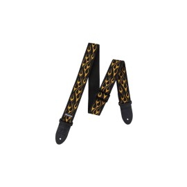 Jim Dunlop Flambe Orange / Yellow Gitar Askısı Jim Dunlop Flambe Orange / Yellow Gitar Askısı