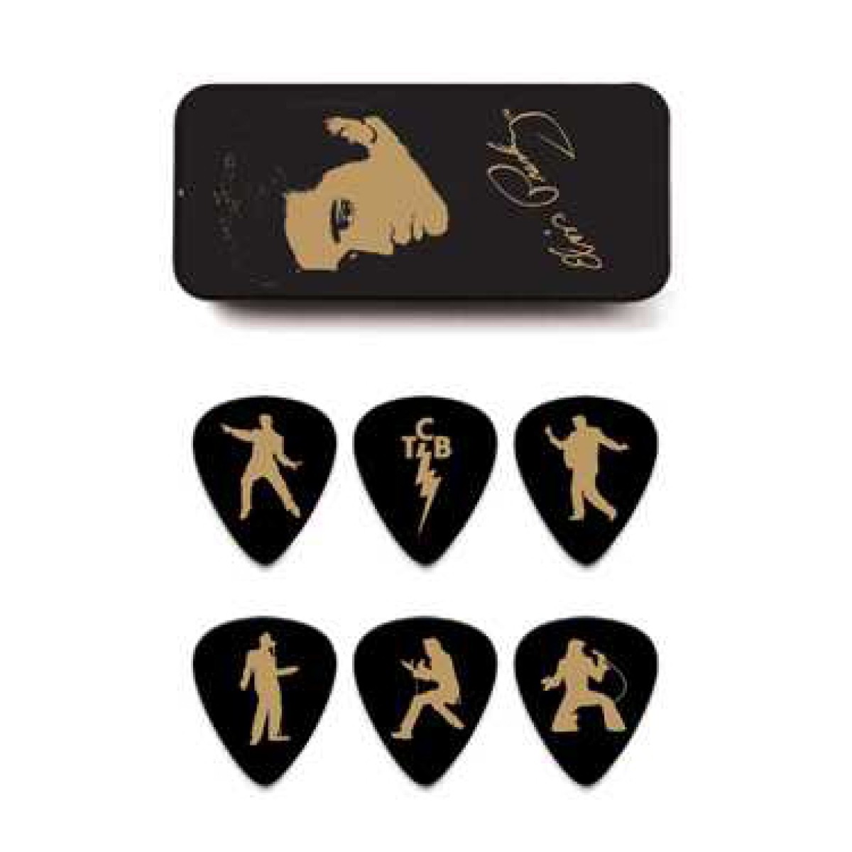 Jim Dunlop Elvis Portrait Collection 6lı Pena Seti (Medium) Jim Dunlop Elvis Portrait Collection 6lı Pena Seti (Medium)