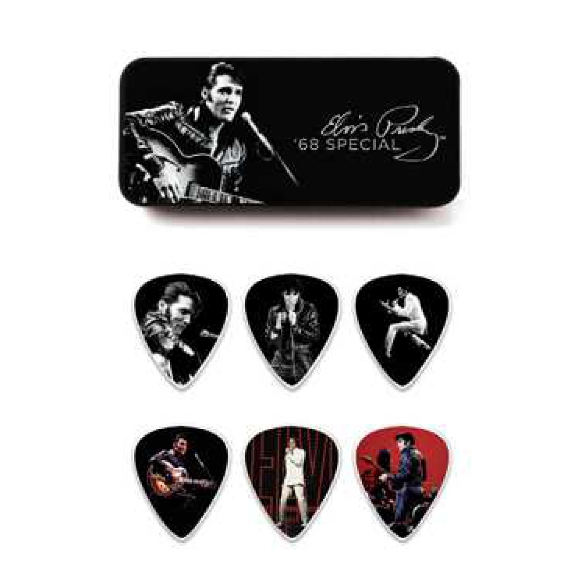 Jim Dunlop Elvis 68 Special Collection 6lı Pena Seti (Medium) Jim Dunlop Elvis 68 Special Collection 6lı Pena Seti (Medium)