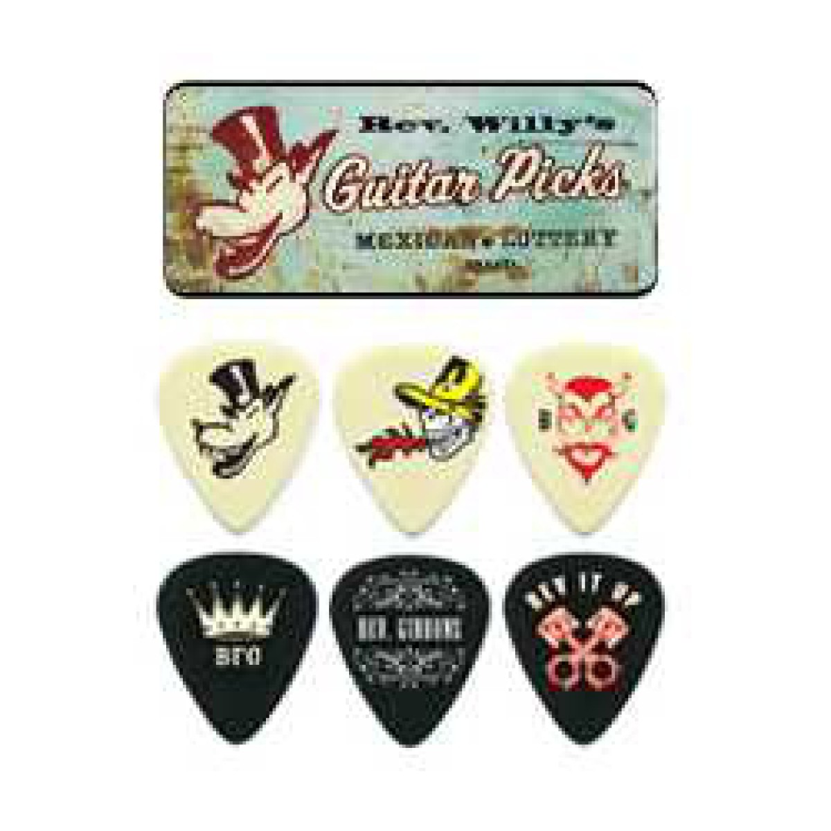 Jim Dunlop Rev Willy Assorted 6lı Pena Seti (Medium) Jim Dunlop Rev Willy Assorted 6lı Pena Seti (Medium)