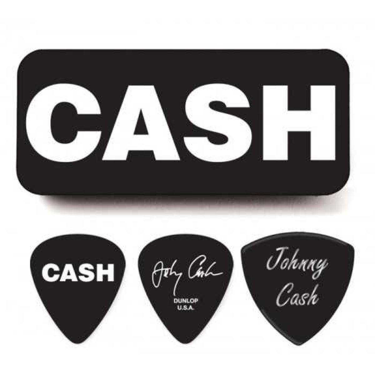 Jim Dunlop Johnny Cash Bold 6lı Pena Seti (Heavy) Jim Dunlop Johnny Cash Bold 6lı Pena Seti (Heavy)