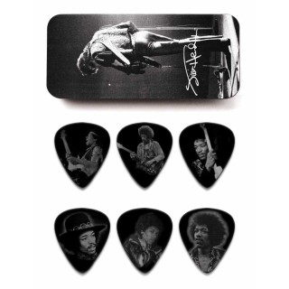 Jim Dunlop Jimi Hendrix Silver Portrait 6lı Pena Seti (Medium) Jim Dunlop Jimi Hendrix Silver Portrait 6lı Pena Seti (Medium)