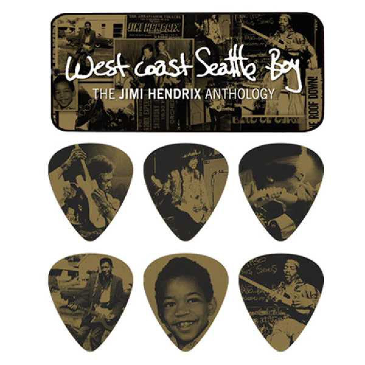 Jim Dunlop Jimi Hendrix West Coast 6lı Pena Seti (Heavy) Jim Dunlop Jimi Hendrix West Coast 6lı Pena Seti (Heavy)