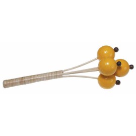 Toca T-BRS Rattan Yellow Ball Shaker on Stick Toca T-BRS Rattan Yellow Ball Shaker on Stick