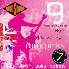 Rotosound R9-7 Nickel 7 Telli Elektro Gitar Teli Seti (9-52) Rotosound R9-7 Nickel 7 Telli Elektro Gitar Teli Seti (9-52)