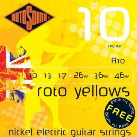 Rotosound R10 Yellow Elektro Gitar Teli (10-46) Rotosound R10 Yellow Elektro Gitar Teli (10-46)