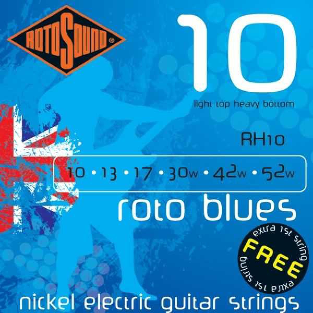 Rotosound RH10 Blue Elektro Gitar Teli (10-52)