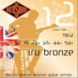 Rotosound TB12 Tru Bronze Akustik Gitar Teli (12-54) Rotosound TB12 Tru Bronze Akustik Gitar Teli (12-54)