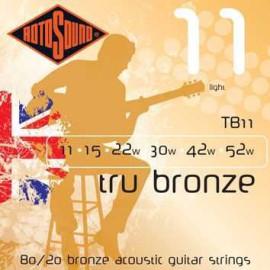 Rotosound TB11 Tru Bronze Akustik Gitar Teli (11-52) Rotosound TB11 Tru Bronze Akustik Gitar Teli (11-52)