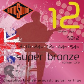 Rotosound SB12 Super Bronze Contact Core Akustik Gitar Teli (12-54) Rotosound SB12 Super Bronze Contact Core Akustik Gitar Teli (12-54)