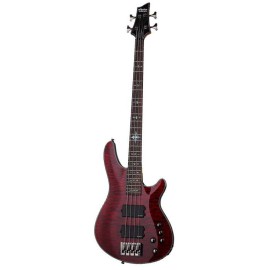 Schecter Damien Elite-4 Bas Gitar (Crimson Red) Schecter Damien Elite-4 Bas Gitar (Crimson Red)