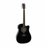 SX MD160CE/BK Elektro Akustik Gitar (Black)