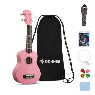 Donner DUS-10k Soprano Ukulele Başlangıç Seti Donner DUS-10k Soprano Ukulele Başlangıç Seti