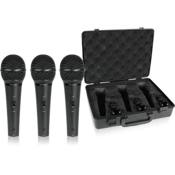 BEHRINGER ULTRAVOICE XM1800S 3lü Dinamik Kardioid Mikrofon Seti