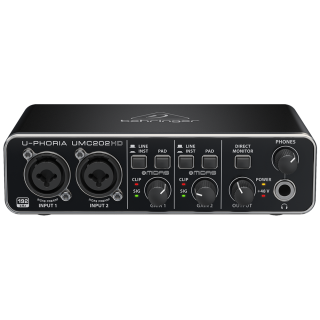 BEHRINGER UMC202HD - 2x2, 24-Bit/192kHz USB Ses Kartı BEHRINGER UMC202HD - 2x2, 24-Bit/192kHz USB Ses Kartı