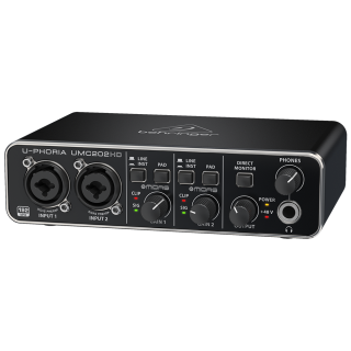 BEHRINGER UMC202HD - 2x2, 24-Bit/192kHz USB Ses Kartı BEHRINGER UMC202HD - 2x2, 24-Bit/192kHz USB Ses Kartı