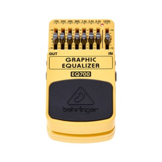 BEHRINGER EQ700 7-Bant Grafik Ekolayzer Pedal BEHRINGER EQ700 7-Bant Grafik Ekolayzer Pedal