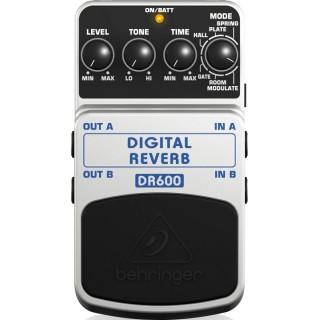 BEHRINGER DR600 Dijital Stereo Reverb Pedalı BEHRINGER DR600 Dijital Stereo Reverb Pedalı