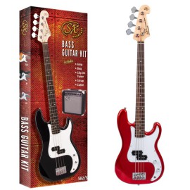 SX SB2-SK-34-CAR 3/4 Bas Gitar Seti (Candy Apple Red ) SX SB2-SK-34-CAR 3/4 Bas Gitar Seti (Candy Apple Red )