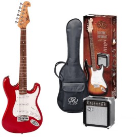 SX SE1 SK 3/4 CAR Elektro Gitar Seti (Candy Apple Red) SX SE1 SK 3/4 CAR Elektro Gitar Seti (Candy Apple Red)