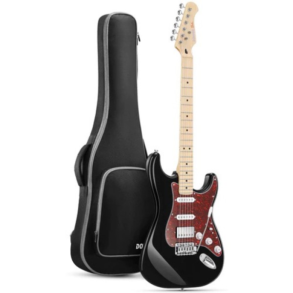 Donner DST-152 Full-Size ST Elektro Gitar (Siyah)
