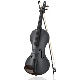 Donner Rising-v Carbon Fiber 4/4 Keman (Gri)