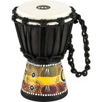 Meinl HDJ7-XXS African Style XX-Small Djembe (Black Gecko Desing)