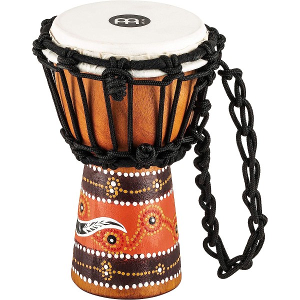 Meinl HDJ5-XXS African Style XX-Small Djembe (Brown Python Desing)