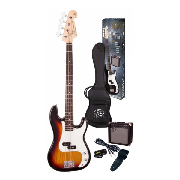 SX SB2-SK-3/4-3TS Bas Gitar Seti