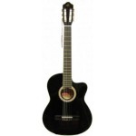 Barcelona LC 3900 CEQ BK Elektro Klasik Gitar