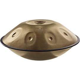 Meinl Sonic Energy HPSTL90 Stainless Steel D Kurd 9 Note Handpan (Vintage Gold)