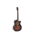 Sigma OMTC-1E-SB Cutaway Elektro Akustik Gitar (Sunburst)