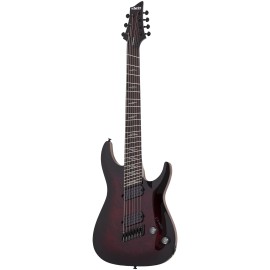 Schecter Omen Elite-7 Multiscale 7 Telli Elektro Gitar (Cherry Burst)