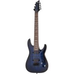 Schecter Omen Elite-7 7 Telli Elektro Gitar (See Thru Blue Burst)