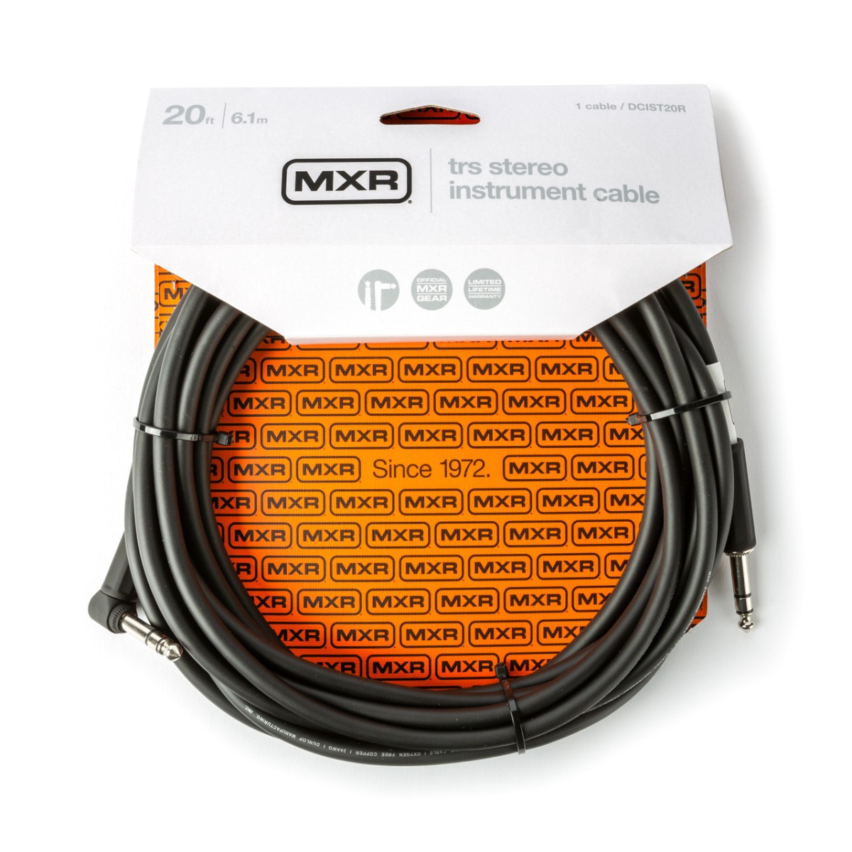MXR DCIST20R Stereo Enstrüman Kablosu (6 Metre) MXR DCIST20R Stereo Enstrüman Kablosu (6 Metre)