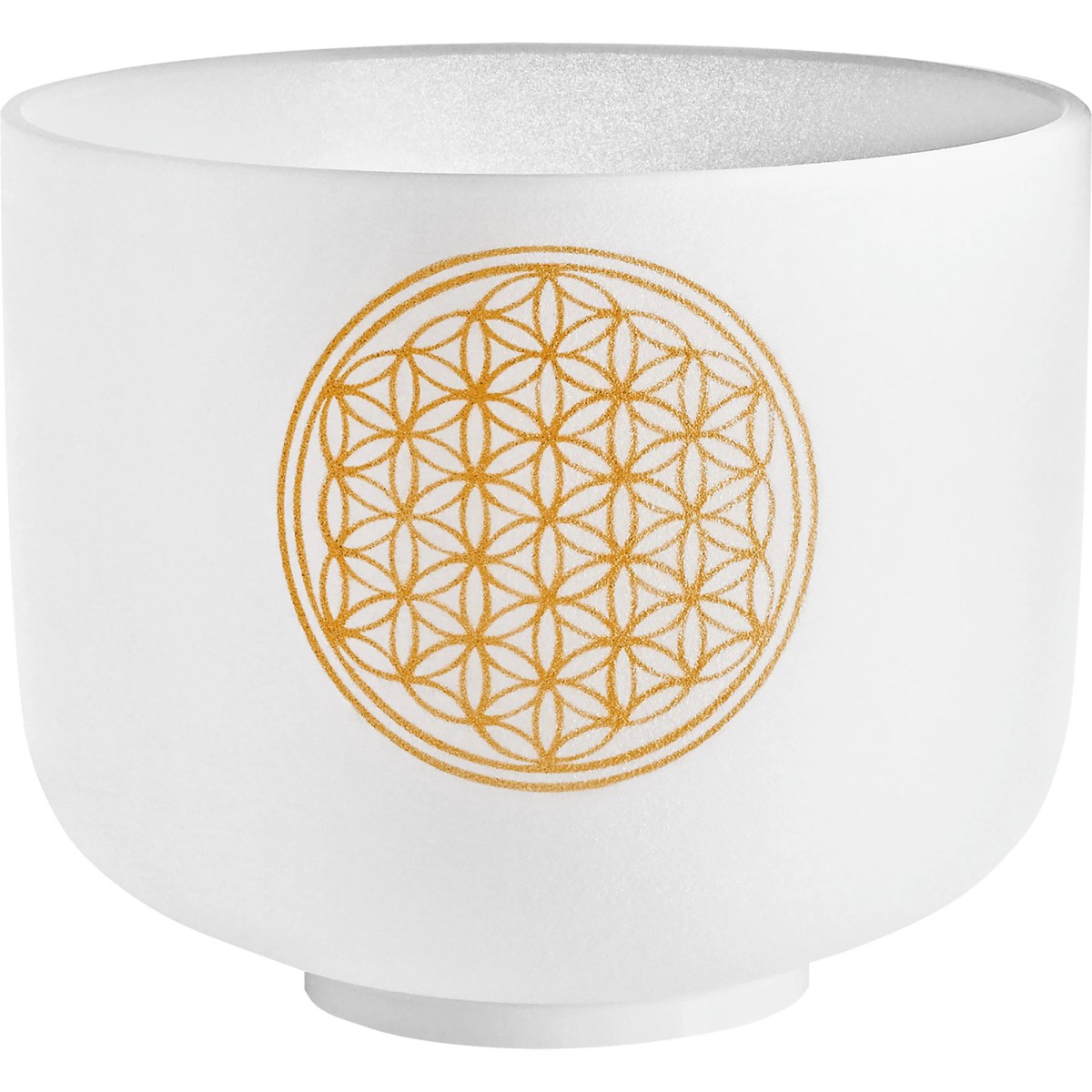 Meinl Sonic Energy PCSB8FOL  Flower Of Life 8’’ Crystal Singing Bowl Om 128 Hz (White Frosted)