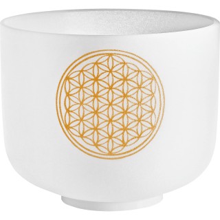 Meinl Sonic Energy PCSB8FOL  Flower Of Life 8’’ Crystal Singing Bowl Om 128 Hz (White Frosted)
