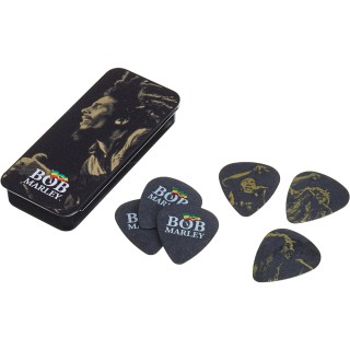 Jim Dunlop BOBPT08M Bob Marley Gold Series 6'lı Kutu Pena (Medium) Jim Dunlop BOBPT08M Bob Marley Gold Series 6'lı Kutu Pena (Medium)