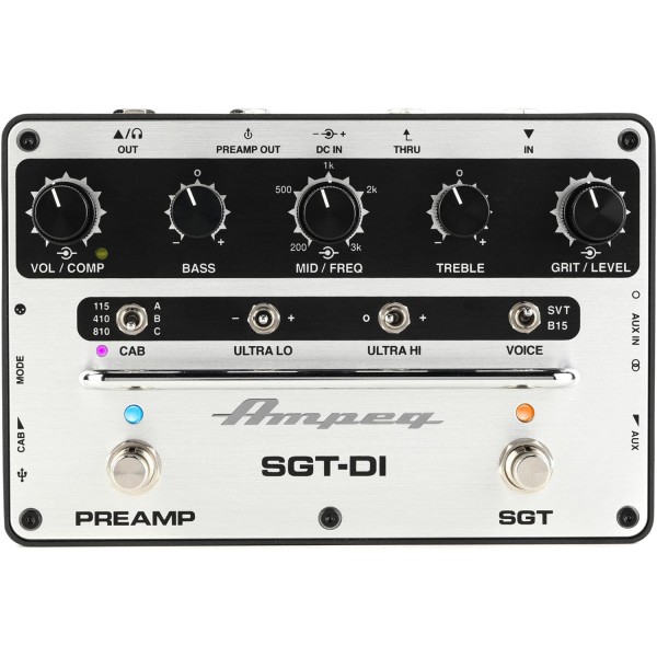 Ampeg SGT-DI DI-Box ve Bass Preamp Pedal